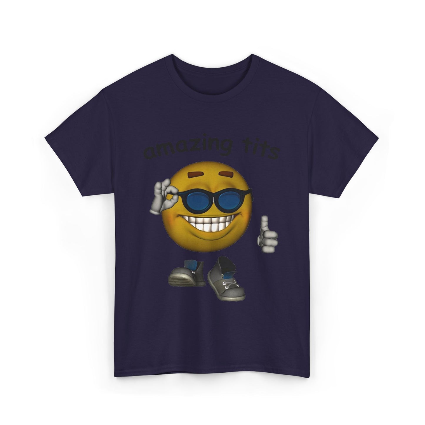 Funny Graphic Unisex Heavy Cotton Tee - "Amazing Tits"